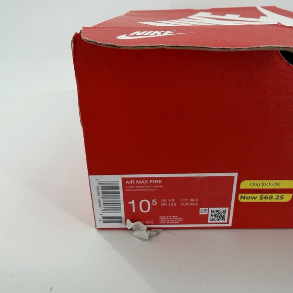 Nike‎ Air Max Fire Light Bone/Voit/Khaki Men\'s Sneakers-Asst Sz 10.5 NWB main image 4